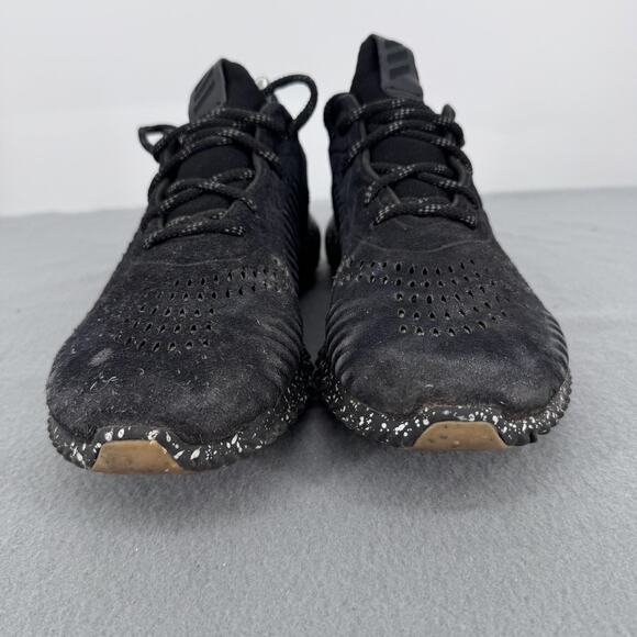 Adidas Alphabounce Suede Leather Sneakers Mens 9 Black Speckled Running‎ Shoes main image 5
